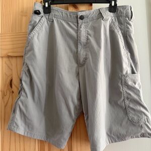 Wrangler Light Gray Cargo Shorts with Utility Pockets